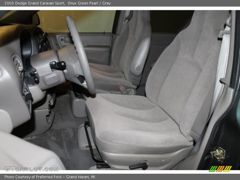 Onyx Green Pearl / Gray 2003 Dodge Grand Caravan Sport