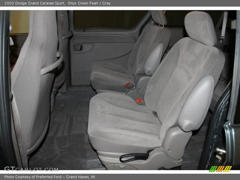 Onyx Green Pearl / Gray 2003 Dodge Grand Caravan Sport