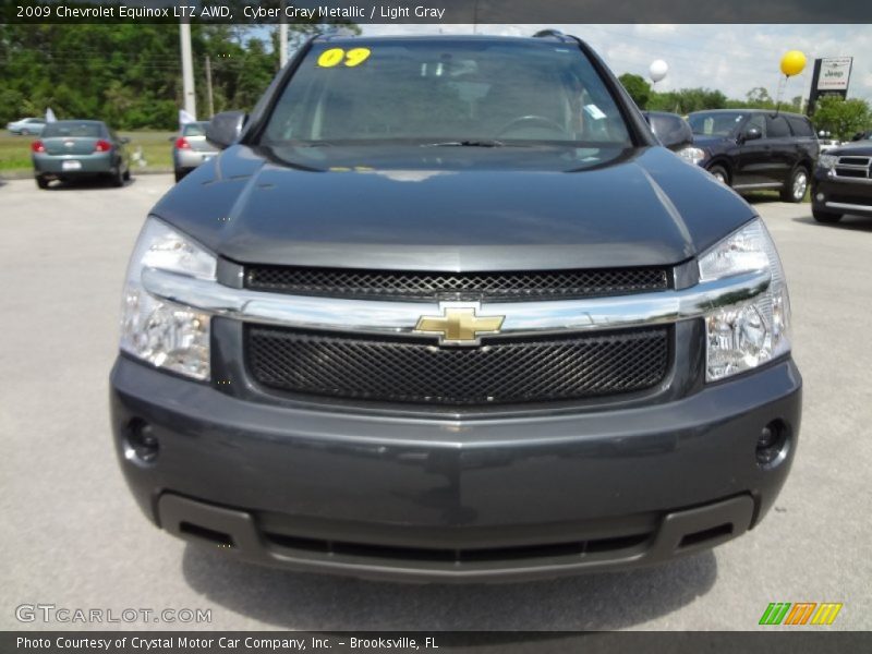 Cyber Gray Metallic / Light Gray 2009 Chevrolet Equinox LTZ AWD