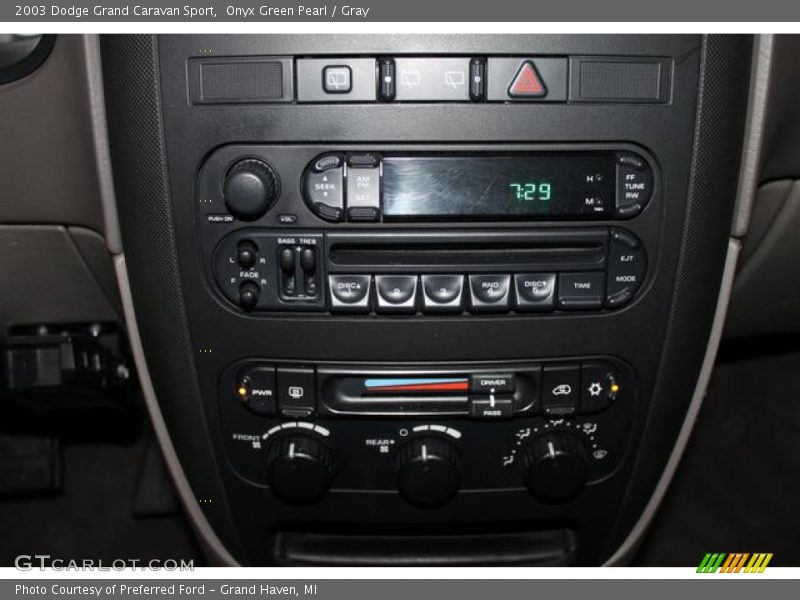 Controls of 2003 Grand Caravan Sport