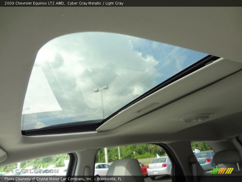 Sunroof of 2009 Equinox LTZ AWD