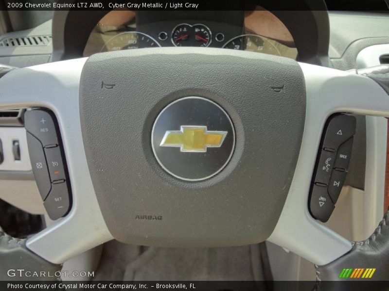 Cyber Gray Metallic / Light Gray 2009 Chevrolet Equinox LTZ AWD