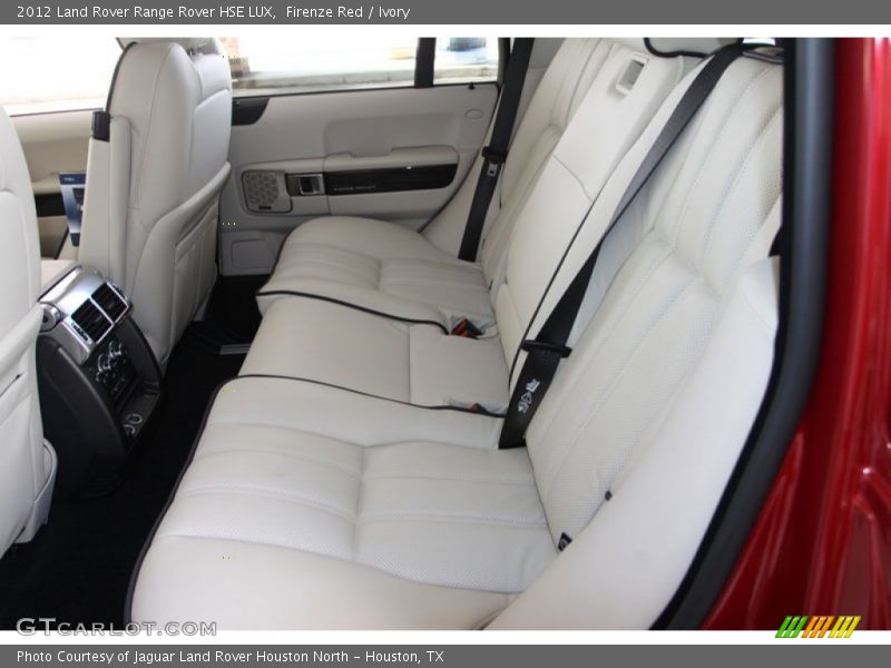 Rear Seat of 2012 Range Rover HSE LUX