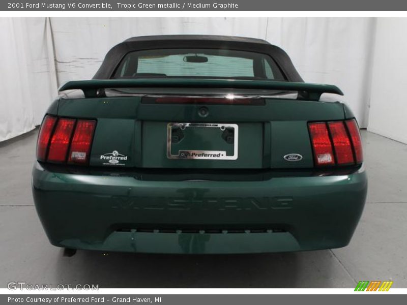 Tropic Green metallic / Medium Graphite 2001 Ford Mustang V6 Convertible