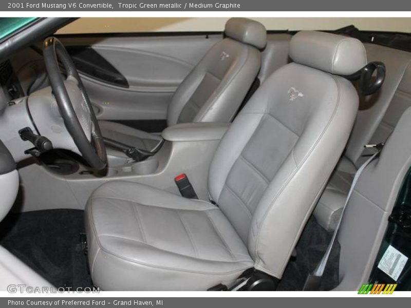 Tropic Green metallic / Medium Graphite 2001 Ford Mustang V6 Convertible