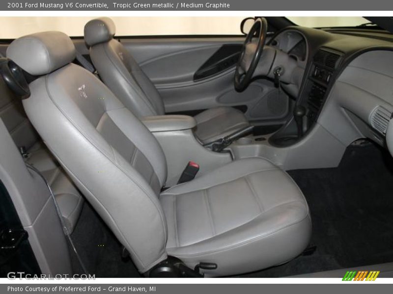 Tropic Green metallic / Medium Graphite 2001 Ford Mustang V6 Convertible