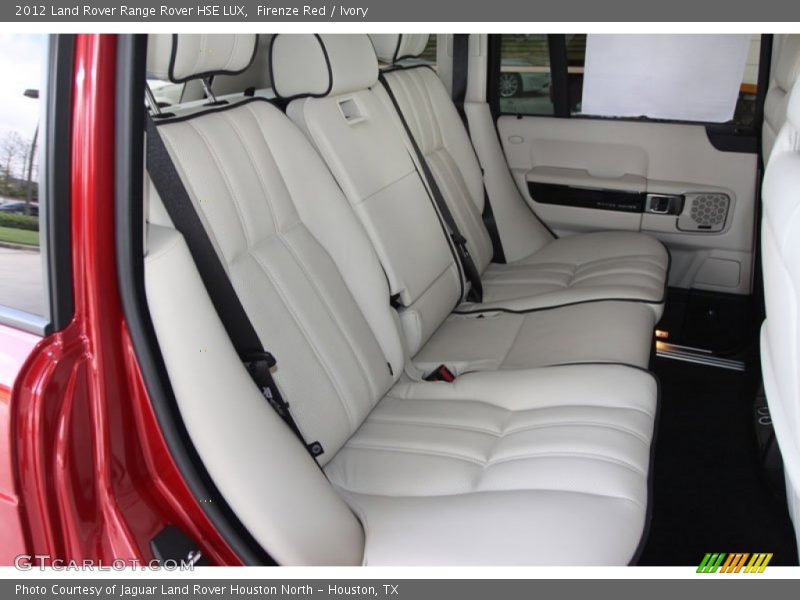 Rear Seat of 2012 Range Rover HSE LUX