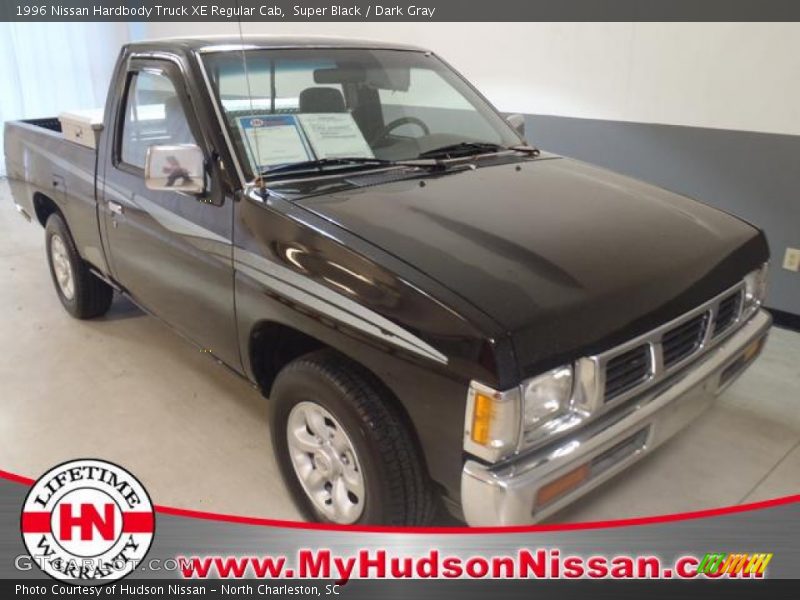 Super Black / Dark Gray 1996 Nissan Hardbody Truck XE Regular Cab