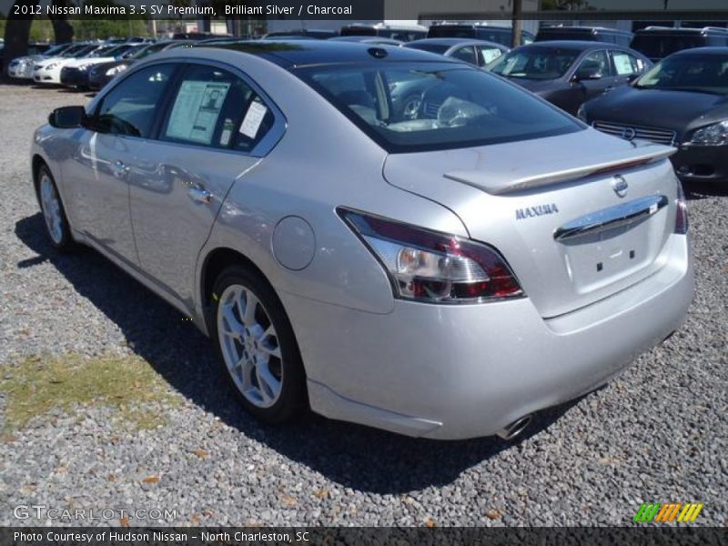 Brilliant Silver / Charcoal 2012 Nissan Maxima 3.5 SV Premium