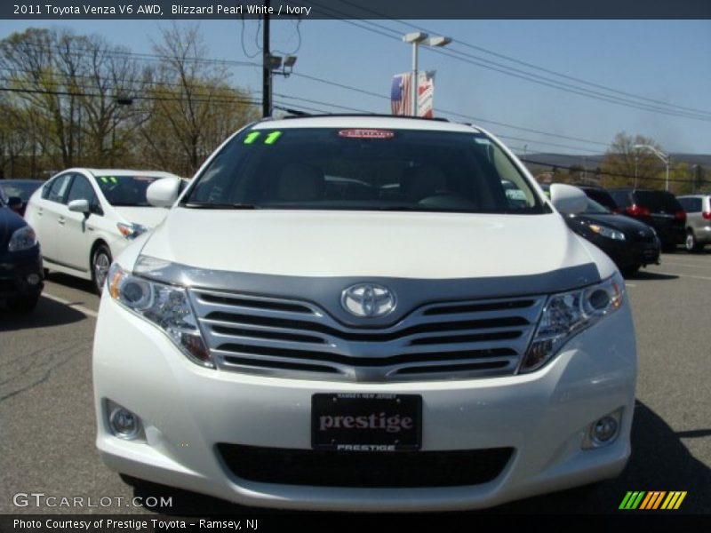 Blizzard Pearl White / Ivory 2011 Toyota Venza V6 AWD