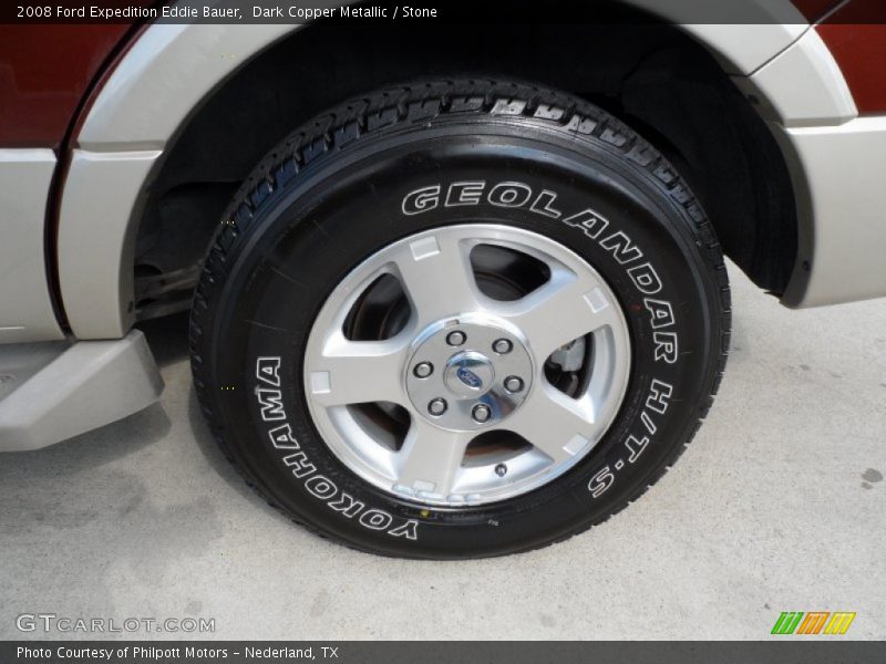 Dark Copper Metallic / Stone 2008 Ford Expedition Eddie Bauer