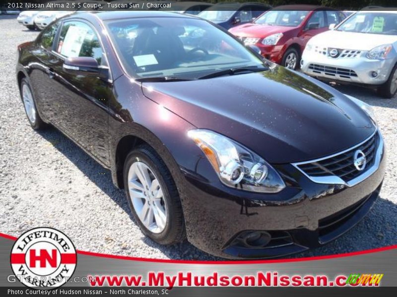 Tuscan Sun / Charcoal 2012 Nissan Altima 2.5 S Coupe