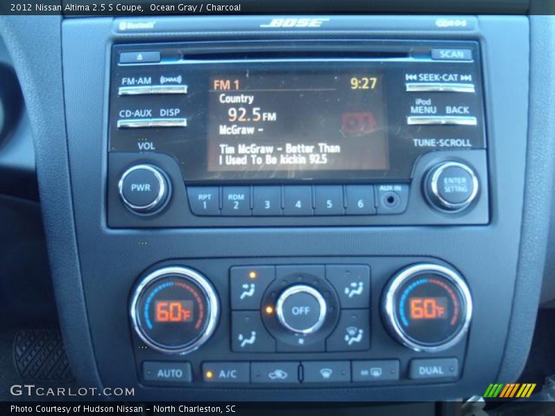 Ocean Gray / Charcoal 2012 Nissan Altima 2.5 S Coupe