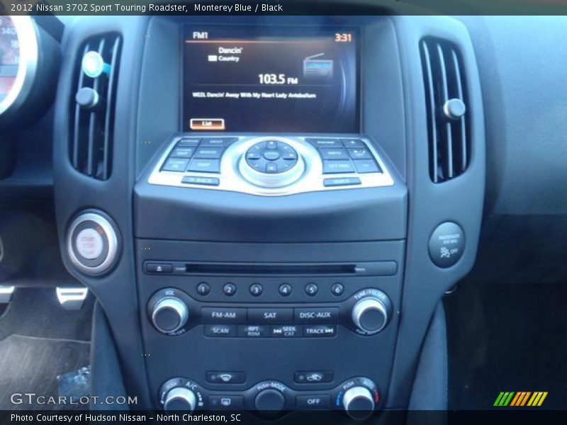 Controls of 2012 370Z Sport Touring Roadster