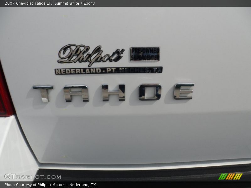 Summit White / Ebony 2007 Chevrolet Tahoe LT