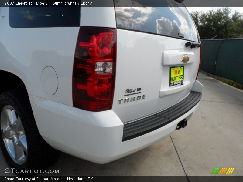 Summit White / Ebony 2007 Chevrolet Tahoe LT