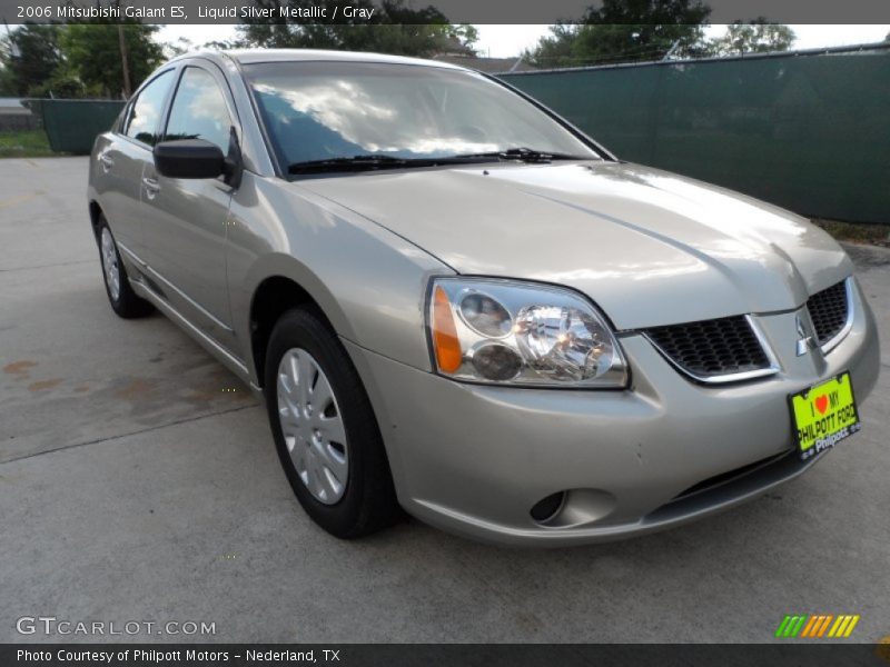 Liquid Silver Metallic / Gray 2006 Mitsubishi Galant ES