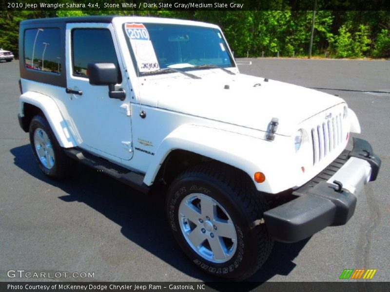 Stone White / Dark Slate Gray/Medium Slate Gray 2010 Jeep Wrangler Sahara 4x4
