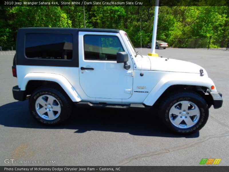 Stone White / Dark Slate Gray/Medium Slate Gray 2010 Jeep Wrangler Sahara 4x4