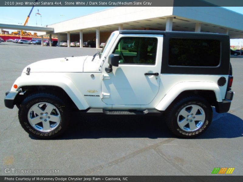Stone White / Dark Slate Gray/Medium Slate Gray 2010 Jeep Wrangler Sahara 4x4