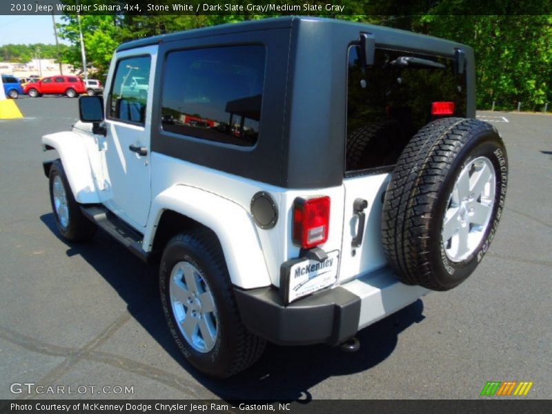 Stone White / Dark Slate Gray/Medium Slate Gray 2010 Jeep Wrangler Sahara 4x4