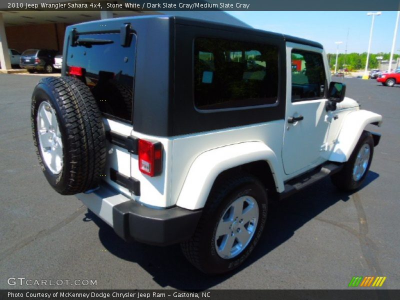 Stone White / Dark Slate Gray/Medium Slate Gray 2010 Jeep Wrangler Sahara 4x4