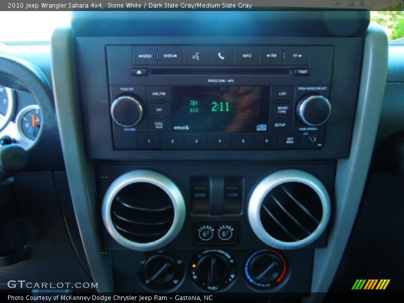 Stone White / Dark Slate Gray/Medium Slate Gray 2010 Jeep Wrangler Sahara 4x4