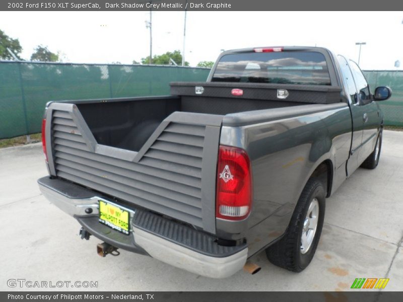Dark Shadow Grey Metallic / Dark Graphite 2002 Ford F150 XLT SuperCab