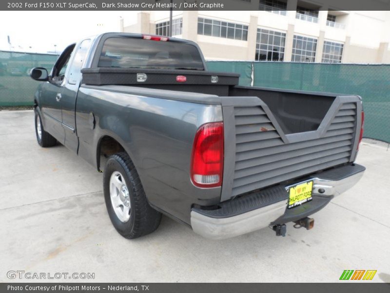 Dark Shadow Grey Metallic / Dark Graphite 2002 Ford F150 XLT SuperCab
