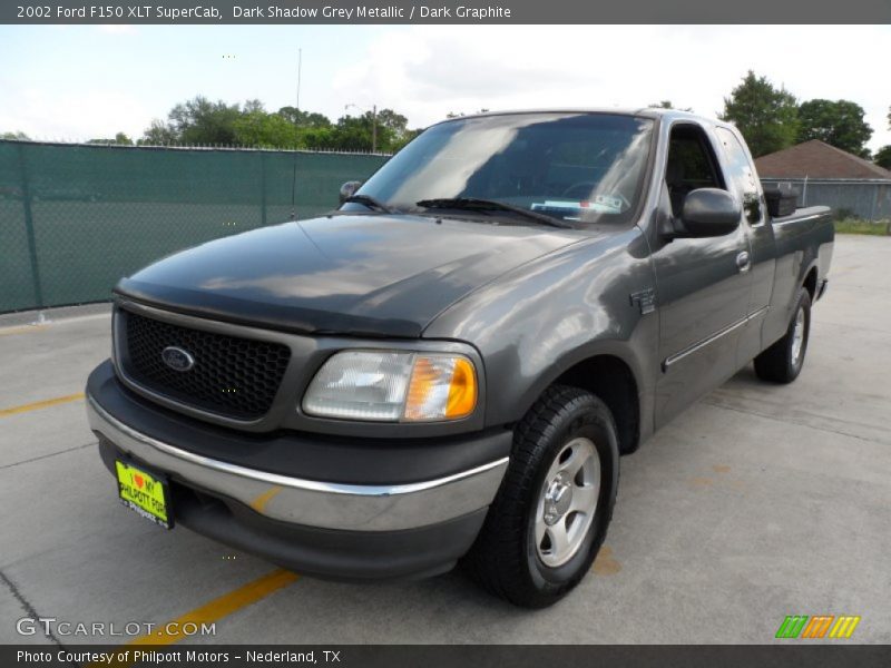 Dark Shadow Grey Metallic / Dark Graphite 2002 Ford F150 XLT SuperCab