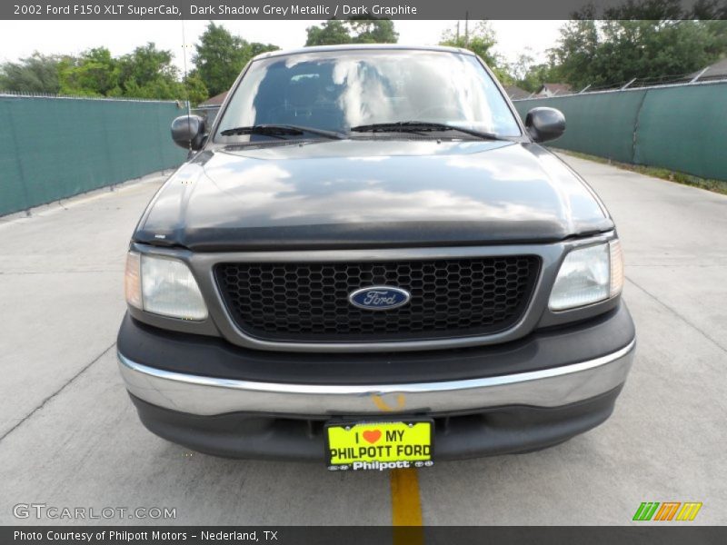 Dark Shadow Grey Metallic / Dark Graphite 2002 Ford F150 XLT SuperCab