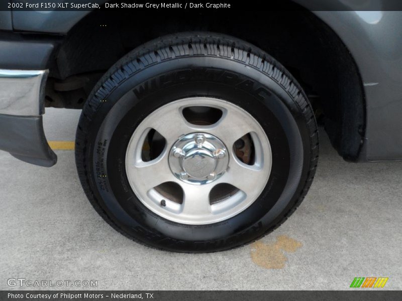 Dark Shadow Grey Metallic / Dark Graphite 2002 Ford F150 XLT SuperCab