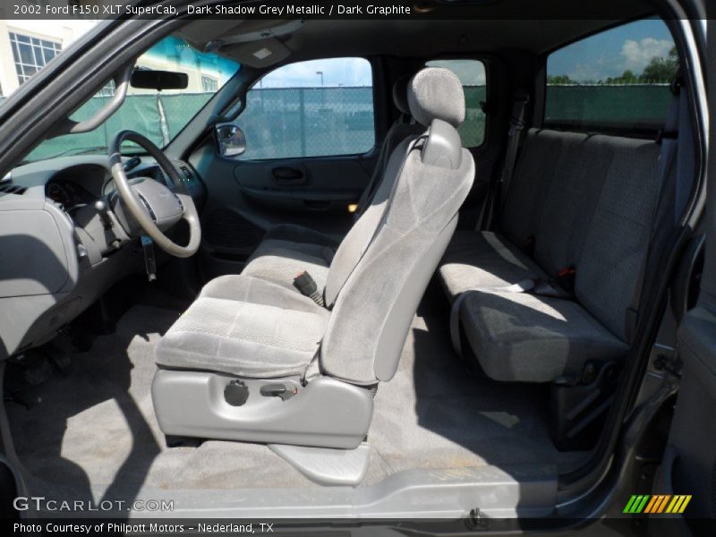 Dark Shadow Grey Metallic / Dark Graphite 2002 Ford F150 XLT SuperCab
