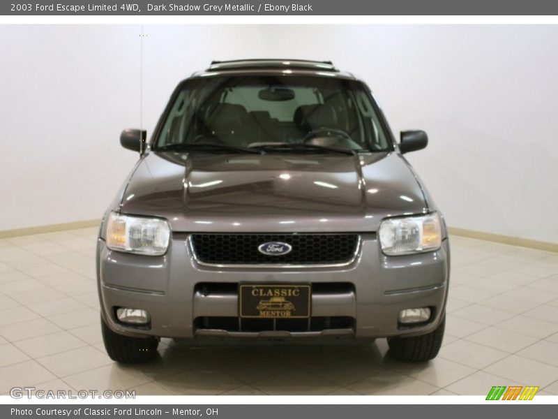 Dark Shadow Grey Metallic / Ebony Black 2003 Ford Escape Limited 4WD
