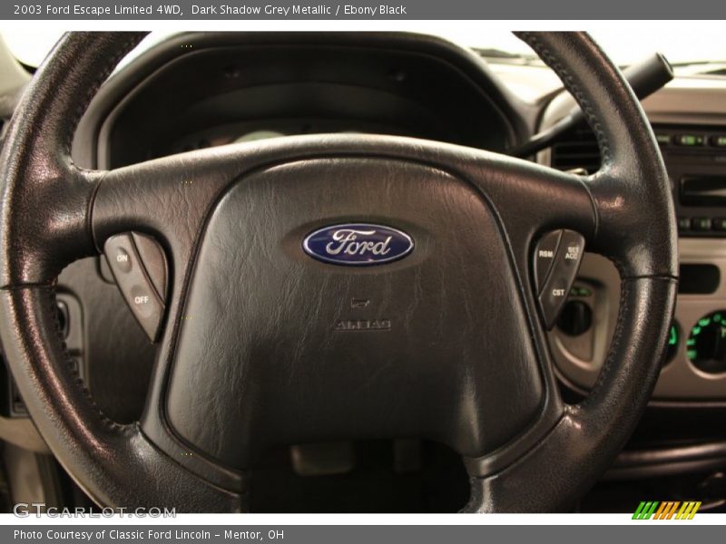 Dark Shadow Grey Metallic / Ebony Black 2003 Ford Escape Limited 4WD
