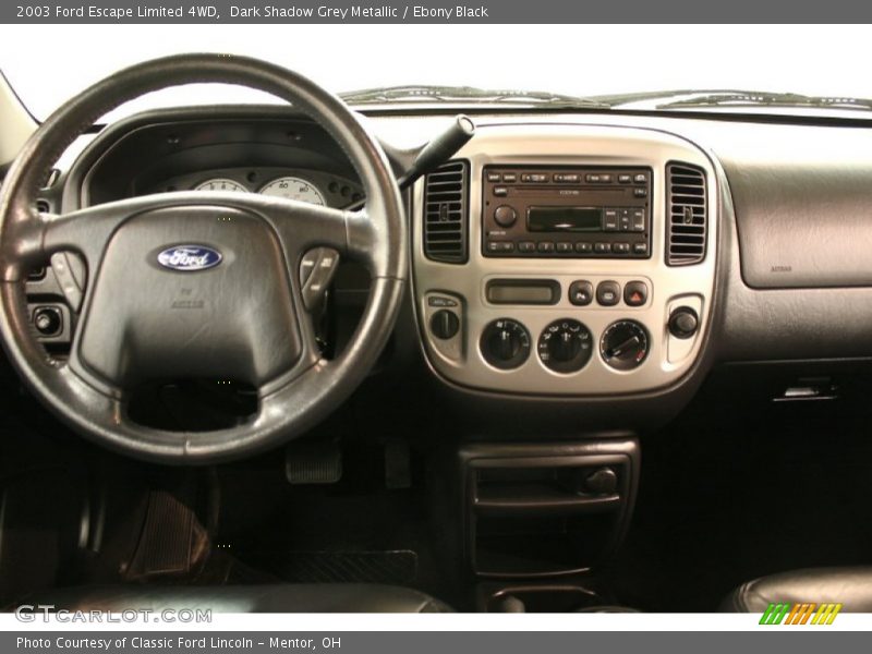 Dark Shadow Grey Metallic / Ebony Black 2003 Ford Escape Limited 4WD