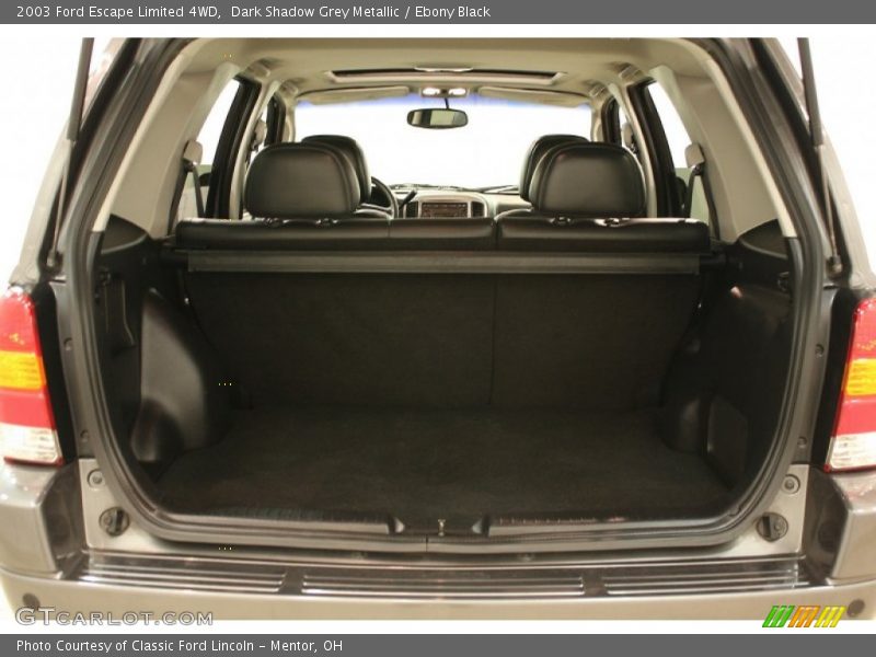 Dark Shadow Grey Metallic / Ebony Black 2003 Ford Escape Limited 4WD