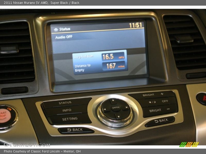 Super Black / Black 2011 Nissan Murano SV AWD