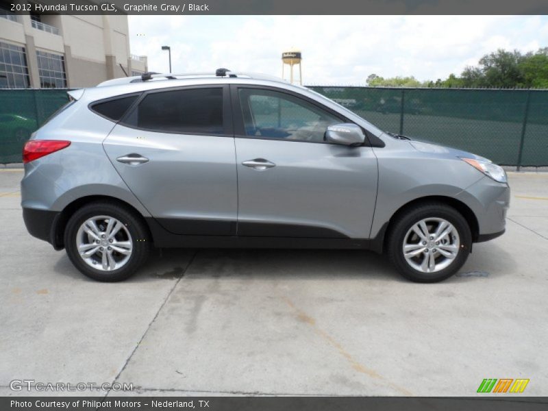 Graphite Gray / Black 2012 Hyundai Tucson GLS