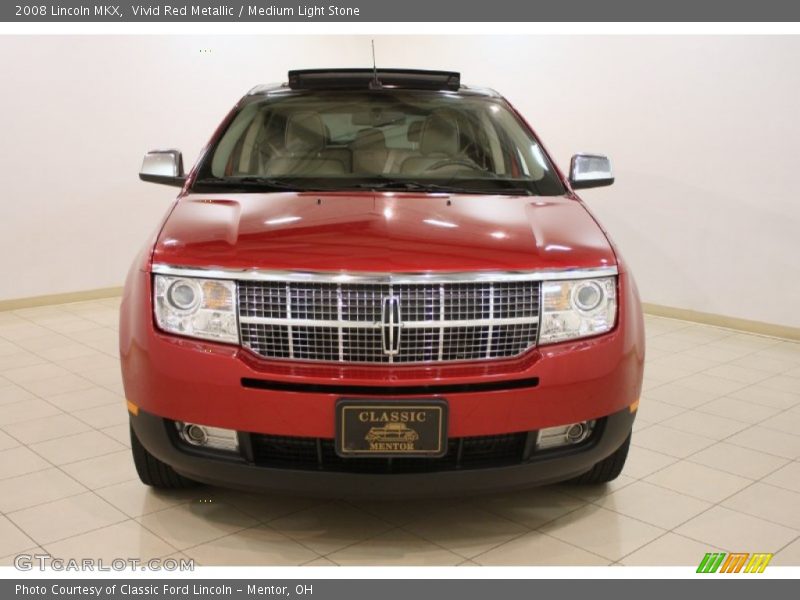 Vivid Red Metallic / Medium Light Stone 2008 Lincoln MKX