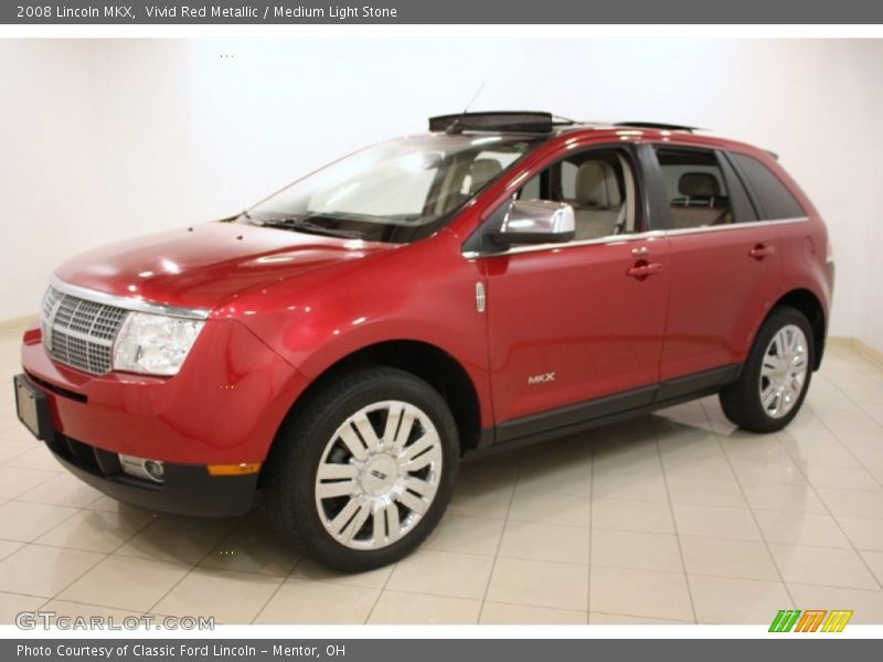 Vivid Red Metallic / Medium Light Stone 2008 Lincoln MKX