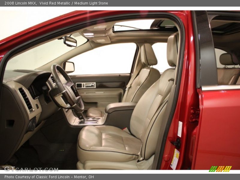 Vivid Red Metallic / Medium Light Stone 2008 Lincoln MKX