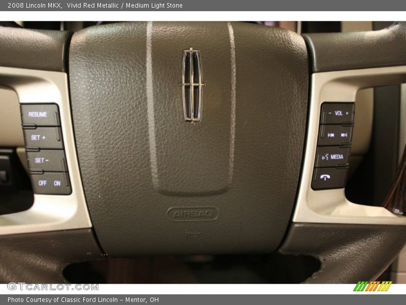 Vivid Red Metallic / Medium Light Stone 2008 Lincoln MKX