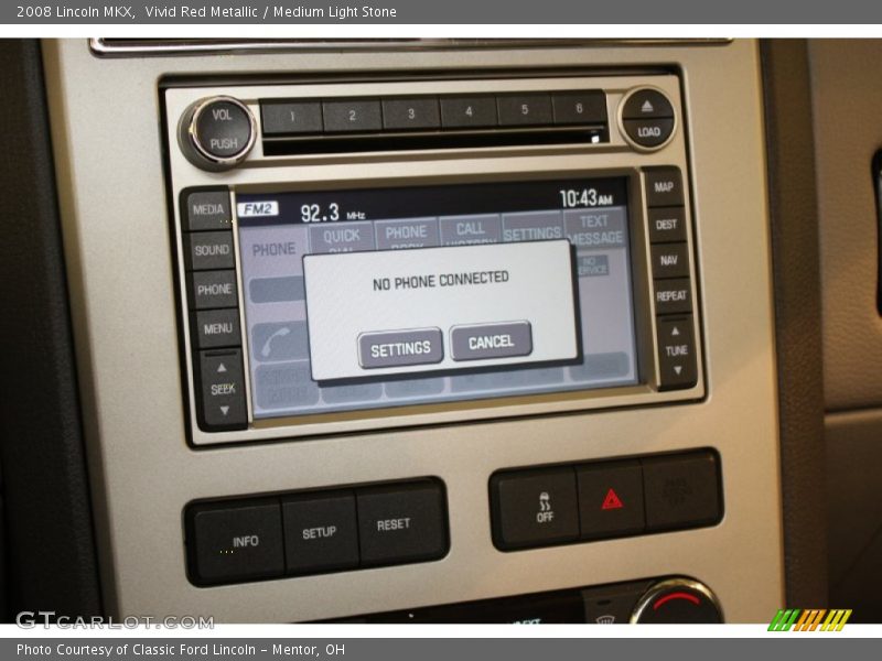 Vivid Red Metallic / Medium Light Stone 2008 Lincoln MKX