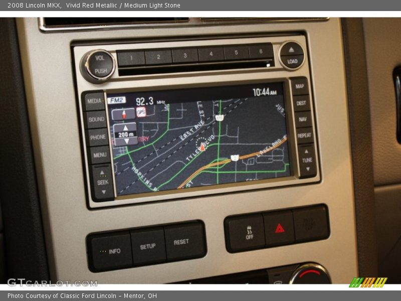 Vivid Red Metallic / Medium Light Stone 2008 Lincoln MKX