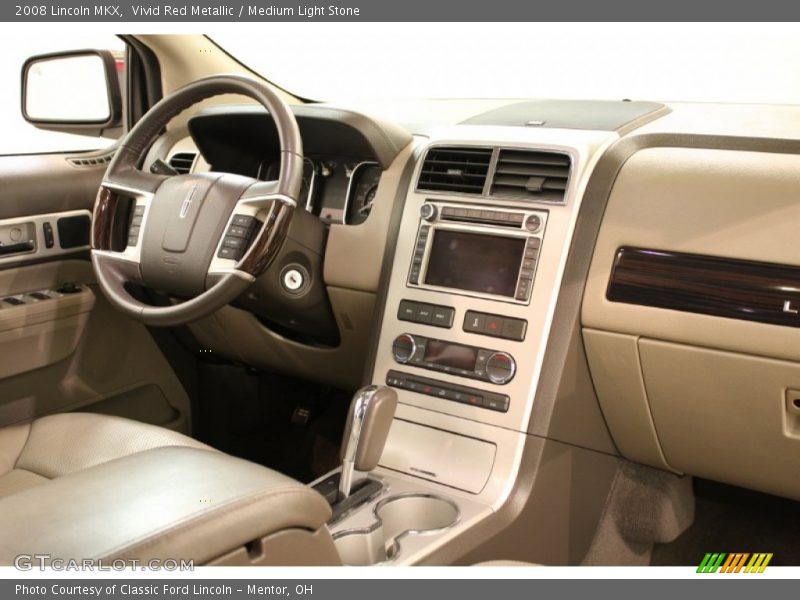 Vivid Red Metallic / Medium Light Stone 2008 Lincoln MKX