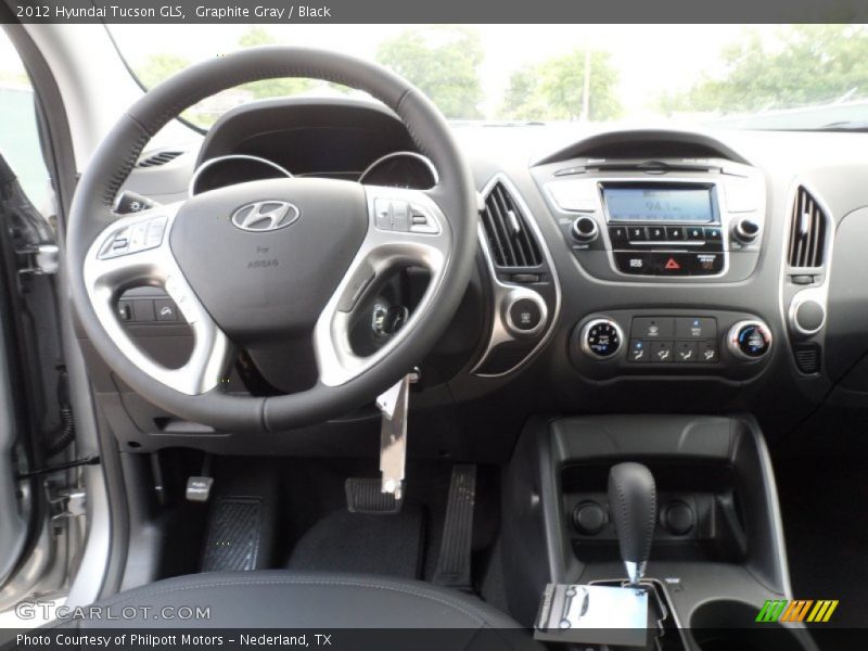 Graphite Gray / Black 2012 Hyundai Tucson GLS
