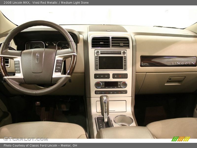 Vivid Red Metallic / Medium Light Stone 2008 Lincoln MKX
