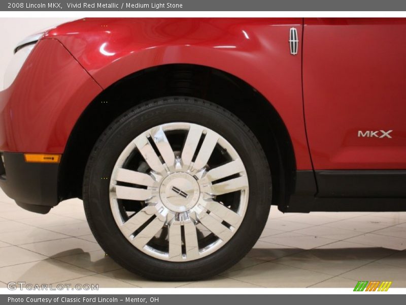 Vivid Red Metallic / Medium Light Stone 2008 Lincoln MKX