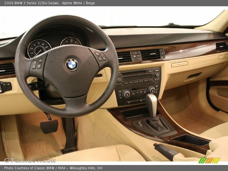 Alpine White / Beige 2009 BMW 3 Series 328xi Sedan